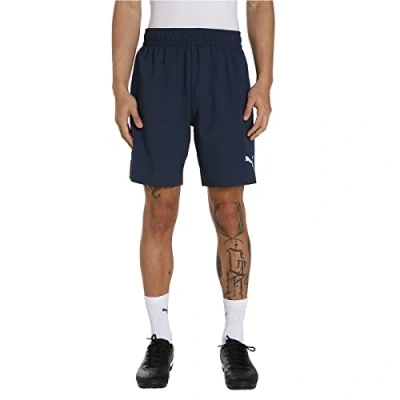 Abbildung von Puma kurze Sporthose, Herren, Größe: Medium, Blau