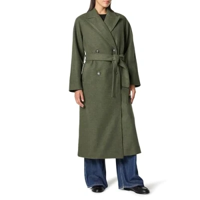 Abbildung von The Drop Jessy Elongated Overcoat Mäntel, Olive Heather, XL