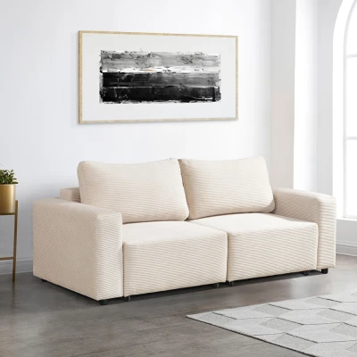Abbildung von Home Deluxe Modulares Schlafsofa VINA S 210 x 92 cm Beige
