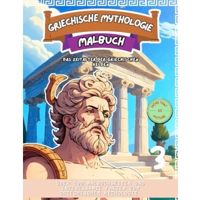 Abbildung von Malbuch zur griechischen Mythologie: Das Zeitalter der Helden, eine farbenfrohe Reise durch die griechische Geschichte und Mythen, ... Götter, Krieger Göttinnen entführt
