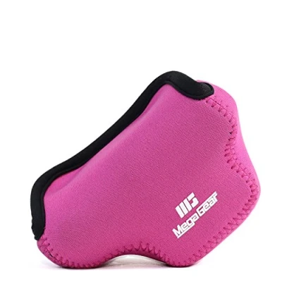 Abbildung von MegaGear Ultraleichte Kameratasche aus Neopren Marterial für Nikon 1 J4, J5 mit 10 30 mm (Rosa)