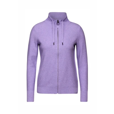 Abbildung von Cecil Struktur Strickjacke, Damen, Größe: XXL, Lila