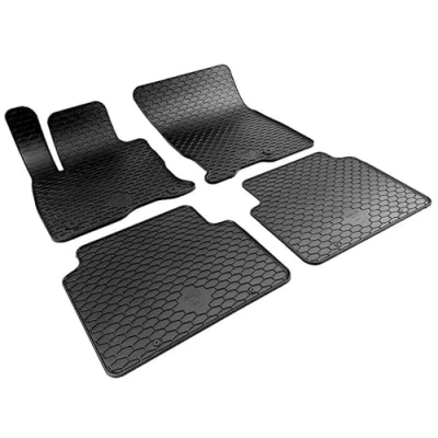 Abbildung von WALSER RubberLine 50876 Fußmattensatz Gummi vorne und hinten 4 schwarz