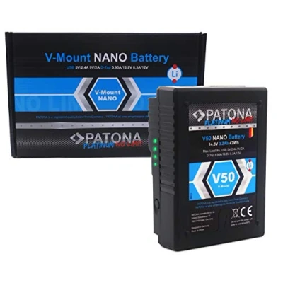 Abbildung von PATONA Platinum Nano V50 V Mount Akku (47Wh) mit D Tap und USB