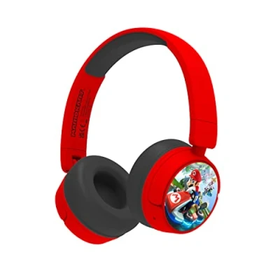 Abbildung von OTL Mario Kart Bluetooth Kinder Kopfhörer (Bluetooth, 3,5 mm Audio Sharing Kabel im Lieferumfang enthalten)