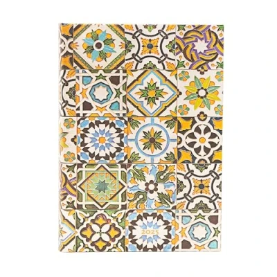 Abbildung von Paperblanks 12 Monatskalender 2025 Porto Midi Tagesüberblick Elastikband Verschluss