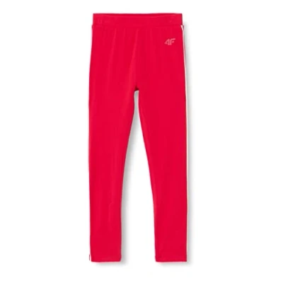 Abbildung von 4F Mädchen Girl&#039;s Leggings Jleg004 Tights, Rot, 140 cm