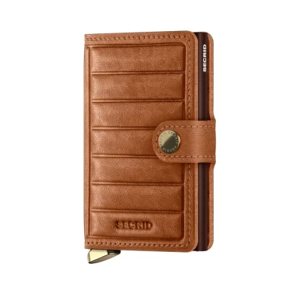 Abbildung von Secrid Miniwallet Emboss Lines cognac