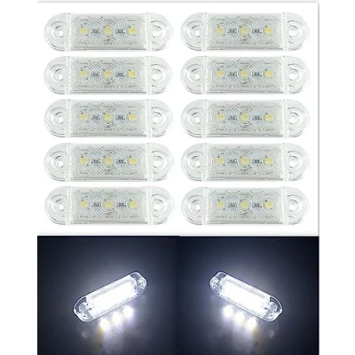 Abbildung von Formplas 10 x LED Markierungsleuchten, 12 V, 24 Positionsleuchten, Anhänger, LKW, weiß