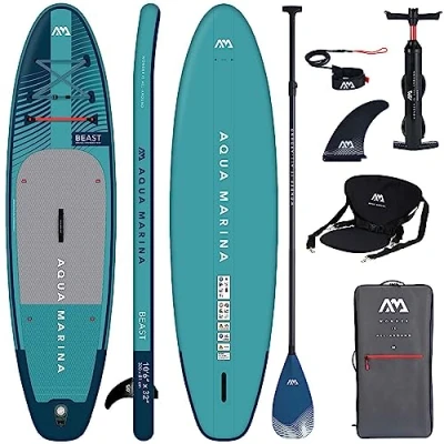 Abbildung von AQUA MARINA BEAST SUP Board Stand Up Paddle aufblasbar KAJAK SITZ