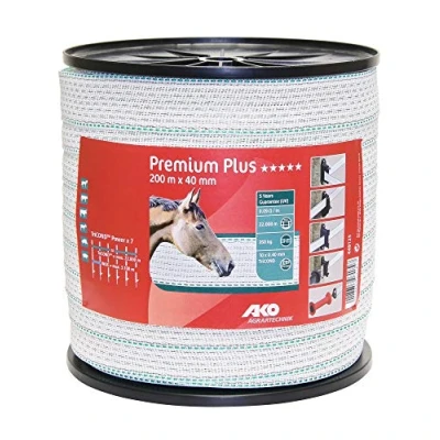 Abbildung von Ako Band Premium Plus Weiß/Grün 40mm x 200m