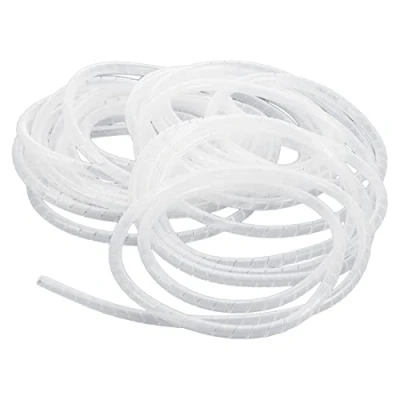 Abbildung von Insatech Spiral Kabelschlauch 9mm Innen Ø 9 65mm Außen transparent 10m Rolle aus Kunststoff
