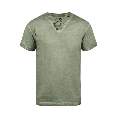 Abbildung von Solid Sdtino Tshirt basic, Herren, Größe: Large, Olive