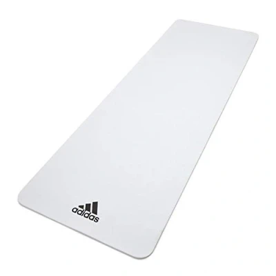 Abbildung von Fitness und Yogamatte. 8 mm. Weiß