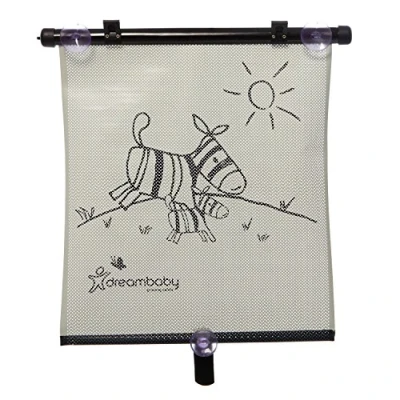 Abbildung von Dreambaby F237 Auto Fensterblende Sonnenschutz Sonnenblende (36 x 48cm) Zebra