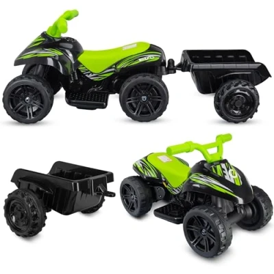 Abbildung von COIL Elektro Kinderquad Mini quad mit Anhänger, Quad, Akku, Kinderquad, Elektrofahrzeuge, 6V Akku Ladegerät, Höchstgeschwindigkeit: 3 km/h.