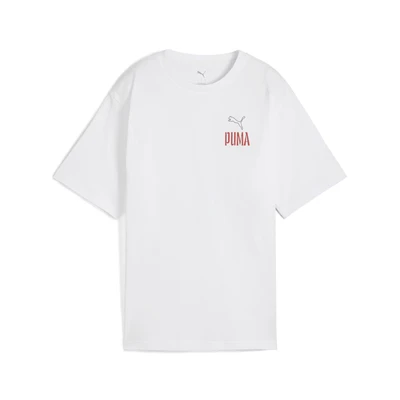Abbildung von Puma Relaxed Tshirt print, Damen, Größe: Small, White
