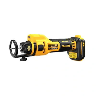 Abbildung von DEWALT DCE555N XJ Akku Trockenbaufräse 18 V Technologie: Volt XR Li Ion Leerlaufdrehzahl: 26.000 min 1 Werkzeugaufnahme: 1/4 und 1/8 Gewicht (inkl. 2/5 Ah Akku): 1,2/1,4 kg (DCE555N XJ)