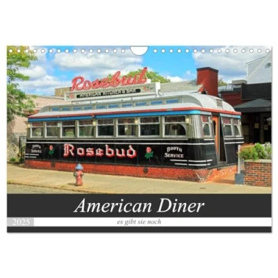 Abbildung von American Diner es gibt sie noch (Wandkalender 2025 DIN A4 quer), CALVENDO Monatskalender