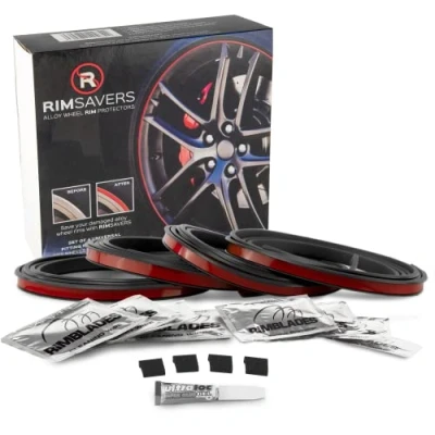 Abbildung von Scuffs by Rimblades FELGENSCHUTZ &amp; STYLING Felgenschutzring Alu Felgen Ringe Felgenstyling Rim Protector Guard Ringz (Schwarz)