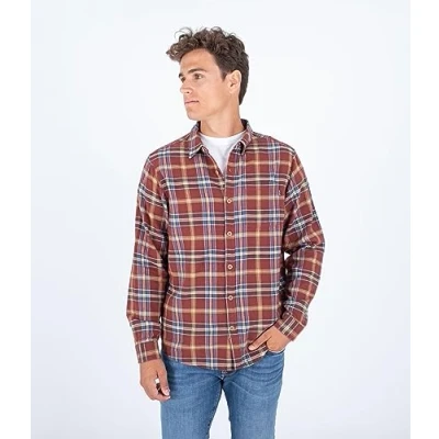 Abbildung von Hurley Portland Organic Flannel SS Hemd, Herren, Größe: Medium, Cheroke