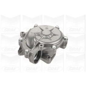 Abbildung von GRAF PA893 Wasserpumpe mit Dichtung Deckel mechanisch Gusseisen für Keilrippenriementrieb BMW: 3 Limousine, Touring, Coupe