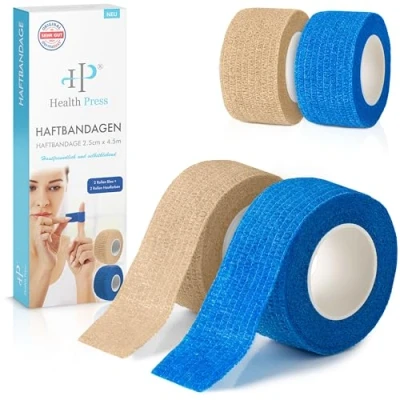 Abbildung von Health Press® Elastisches Fingerpflaster 2,5cm x 4,5m 4 St