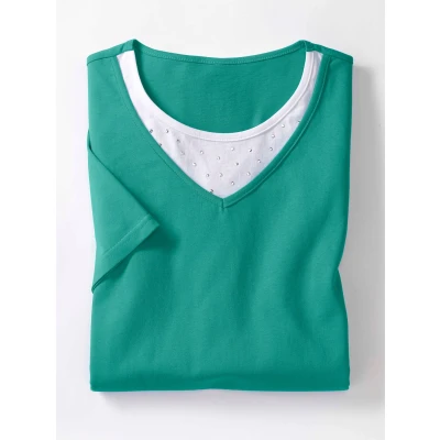 Abbildung von Classic Basics Kurzarmshirt &quot;2 in 1 Shirt&quot;