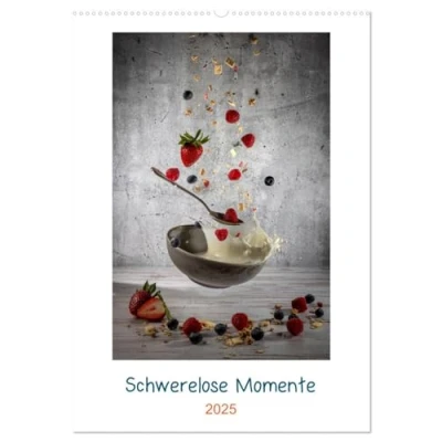 Abbildung von Schwerelose Momente (Wandkalender 2025 DIN A2 hoch), CALVENDO Monatskalender