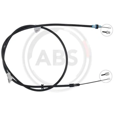 Abbildung von A.B.S. K15028 Handbremsseil 2078mm Scheibenbremse FORD: MONDEO 4, S Max Mk1, 4 Turnier