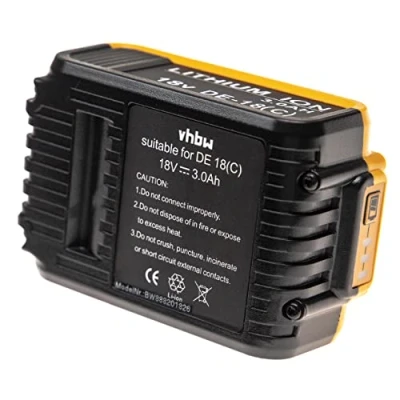 Abbildung von vhbw Akku kompatibel mit Dewalt DCM561, DCM561PB, DCL079R1, DCL079 XJ, DCM563, DCL079B, DCM565N Elektrowerkzeug (3000 mAh, Li Ion, 18 V)