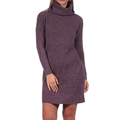 Abbildung von ONLY Onljana L/S Cowlneck Strickkleid, Damen, Größe: XL, Rose brown