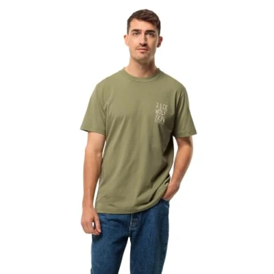 Abbildung von Jack Wolfskin Tshirt print, Herren, Größe: Small, Bay leaf