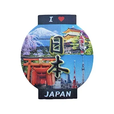 Abbildung von Japan 3D Laterne Kühlschrankmagnet Reise Aufkleber Souvenirs Harz Home &amp; Kitchen Dekoration, aus China