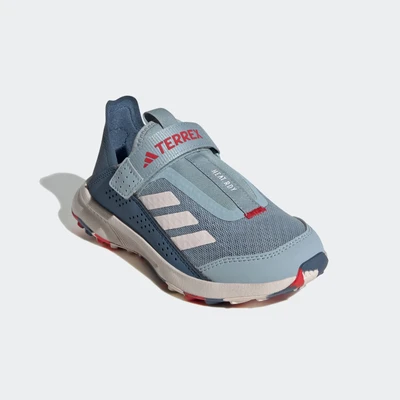 Abbildung von Adidas Terrex Voyager 21 Slipon Travel Unisex Hikingschuh für Kinder, Größe: 40, Magic grey/putty mauve/pure ruby Textil/synthetik