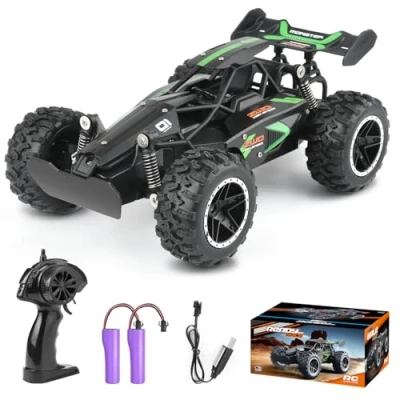 Abbildung von Yabtf Ferngesteuertes Auto, 2.4Ghz RC 1:18 20km/h Buggy, 40m Fernbedienung Offroad Spielzeugauto, Wiederaufladbares 2WD Car für Kinder ab 6 Jahre, G03063R