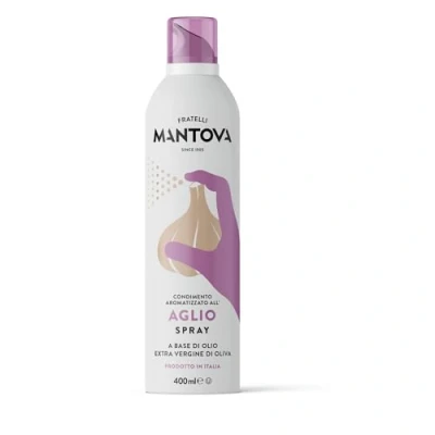 Abbildung von 6x SPRAYLEGGERO Natives Olivenöl Extra Aromatisiert mit Knoblauch 400 ml durch die Praktische Sprühflasche Können Sie bis zu 90% des Öls Einsparen + Italian Gourmet polpa 400g