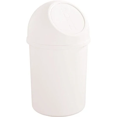 Abbildung von helit H2401005 Push Abfallbehälter „the flip“ 6L, weiß