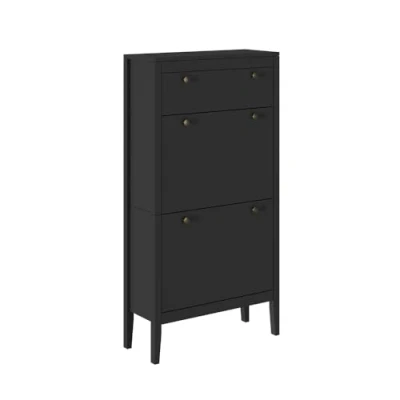 Abbildung von Vicco Schuhschrank Aron, Schwarz, 60 x 115 cm