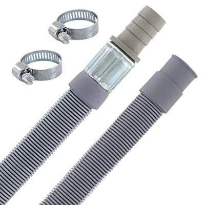 Abbildung von DL pro 1m Ablaufschlauch Verlängerung Ø 19/19 22mm mit Schlauchschelle Universal Abwasserschlauch 20 bis +90 C für Spülmaschine Waschmaschine
