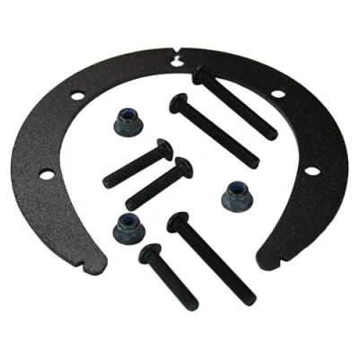 Abbildung von Givi BF12 Tankbefestigung Tanklock Tankrucksäcke, Tankdeckel mit 7 Schrauben, Schwarz
