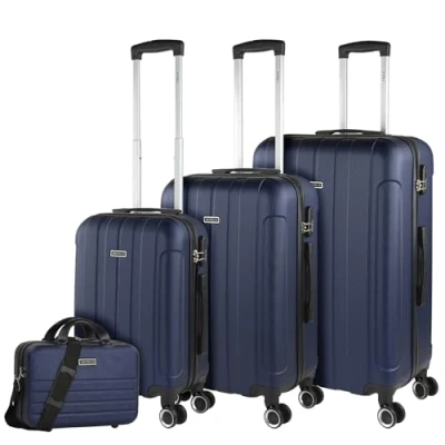 Abbildung von ITACA Handgepäck Koffer Trolley Reisekoffer Mit Rollen und Hartschalenkoffer für Vielreisende. Marine Blau 771150B