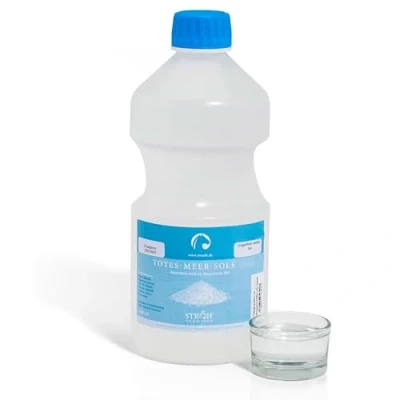 Abbildung von STRÖH &quot;Totes Meer Sole 2,5%&quot; (1l) Inhalation Hustensaft Pferd Regeneration der Atemwege Bei Pferden Atemwegserkrankungen &amp; Allergie