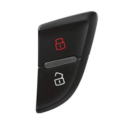 Abbildung von Terisass 8KD 962 107 Autotürverriegelungsschalter Zentralverriegelungsknopf Fit für A4 B8 S4 Allroad A5 S5 RS4 Autozentralverriegelungsschalter Schwarz Farbe ABS Material