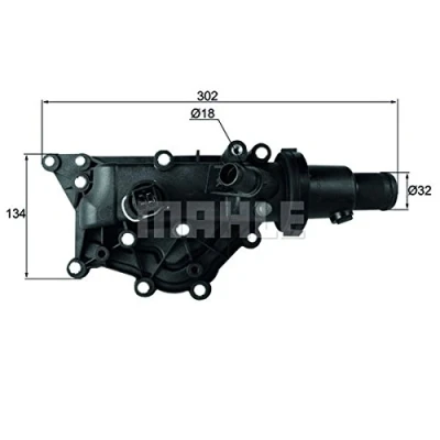 Abbildung von MAHLE ORIGINAL TH 60 89 Kühlwasserthermostat mit Dichtung Sensor RENAULT: Megane 3 Grandtour, CLIO 3, Schrägheck