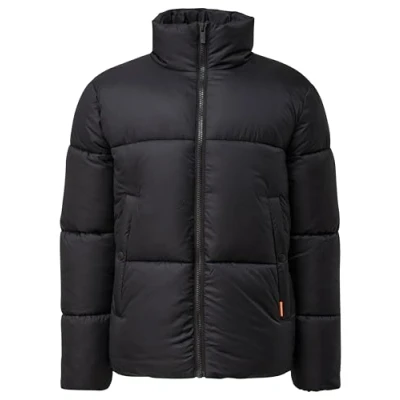 Abbildung von QS Allwetterjacke Wattierte Steppjacke mit verstellbarem Saum Label Patch