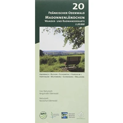 Abbildung von Blatt 20, Fränkischer Odenwald Madonnenländchen: Wander und Radwanderkarte 1:20.000. Mit Amorbach, Buchen, Eichenbühl, Hardheim, Höpfingen, ... Naturpark Neckartal Odenwald)