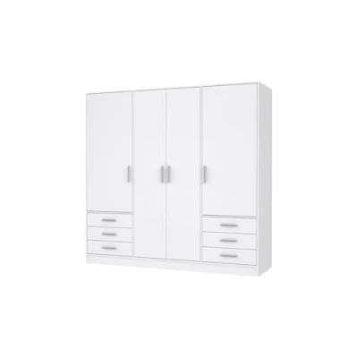 Abbildung von FORTE Kleiderschrank &quot;Jupiter, Made in Europe, mit Schubladen&quot;, viel Stauraum, 2 Breiten und 4 Farben