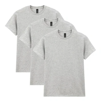 Abbildung von Gildan Unisex Erwachsene Heavy Cotton, Style G5000, Multipack T Shirt, Sport Grey (3er Pack), XX Large