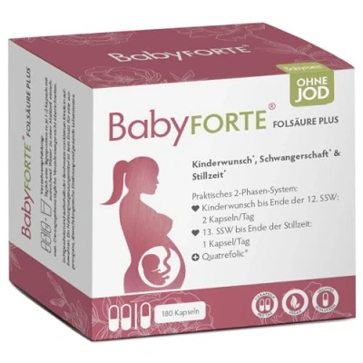 Abbildung von BabyFORTE FolsäurePlus ohne Jod Kinderwunsch bis Stillzeit 180 St